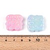 UV Plating Opaque Acrylic Beads OACR-T028-53-3