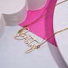 Stainless Steel Name Pendant Necklaces WG885C8-02-1