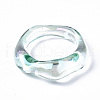 Transparent Resin Finger Rings RJEW-T013-001-E07-4
