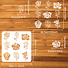 PET Hollow Out Drawing Painting Stencils DIY-WH0391-0544-2