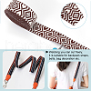 5 Yards Ethnic Style Polycotton Jacquard Rhombus Ribbon OCOR-WH0078-167A-4