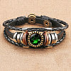 12 Constellations PU Leather Multi-strand Bracelets for Men Women WG878A3-02-1