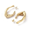 PVD Vacuum Plating 304 Stainless Steel Stud Earrings EJEW-D095-03G-2