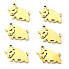 PVD Vacuum Plating 201 Stainless Steel Pendants STAS-N092-56G-1