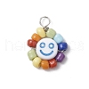 Acrylic & Glass & Copper Pendants PALLOY-JF03892-03-3