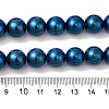 Electroplated Synthetic Magnetic Hematite Beads Strands G-I364-K01-5
