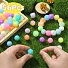 Luminous 56pcs 28 Color Round Food Grade Silicone Beads SIL-CJ0001-31-4