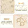 SUPERFINDINGS 60Pcs 6 Style Brass Links Connectors KKC-FH0001-02-3