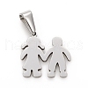 Tarnish Resistant Valentine's Day 304 Stainless Steel Pendants STAS-I136-01P-1