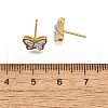 12 Pairs 304 Stainless Steel Rhinestone Stud Earrings EJEW-B135-01G-01-5