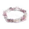 Natural Mixed Stone Chip Stretch Bracelets BJEW-JB04490-2