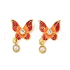 Brass with Cubic Zirconia and ABS Imitation Pearl Pendants KK-Q081-02A-MG-1