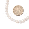 Natural Cultured Freshwater Pearl Two Sides Polished Beaded Necklaces for Women NJEW-JN05334-02-4