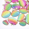 Spray Paint & Electroplate Sea Shell Pendants SSHEL-S262-07C-1