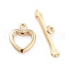 Eco-friendly Brass Toggle Clasps KK-D082-18G-1