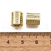 Brass Micro Pave Cubic Zirconia Beads KK-Z100-07G-3