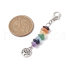 Tibetan Style Alloy Tree of Life Pendant Decorations X1-HJEW-JM01748-3