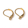 Brass Leverback Earring Findings KK-R014-G-NR-1