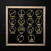 14Pcs Angel Energy Sign Nickel Metal Decorative Stickers DIY-WH0560-001-4