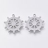 Tarnish Resistant 201 Stainless Steel Pendants STAS-S110-055P-1