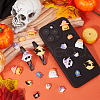 SUNNYCLUE 96Pcs 16 Styles Halloween Theme Opaque Resin Decoden Cabochons CRES-SC0002-90-4