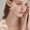 HOBBIESAY 8Pcs Rack Plating Brass Micro Pave Clear Cubic Zirconia Pendants FIND-HY0003-74-7