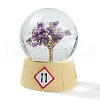 LED Light Glass Crystal Ball Display Decorations DJEW-H004-01-4