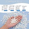 300Pcs 4 Style ABS Plastic Imitation Pearl Beads KY-SZ0001-40-2