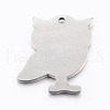 Tarnish Resistant 304 Stainless Steel Pendants STAS-E421-046P-2