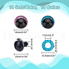   10 Bags 10 Colors Plastic Doll Eyes FIND-PH0018-07-2
