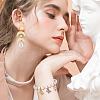 Beebeecraft 20Pcs Flat Round Brass Stud Earring Findings KK-BBC0013-96D-5