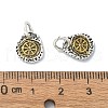 Tibetan Style Alloy Charms PALLOY-Q458-01AG-04-3
