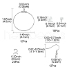 67Pcs 4 Styles 304 Stainless Steel Wire Pendants FIND-FS0002-29-4