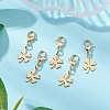Clover 304 Stainless Steel Pendant Decorations HJEW-JM02741-01-2