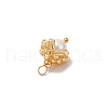 Cylinder Seed Beaded Flower Pendants PALLOY-MZ00705-7