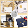 Round Silver Foil Embossed Picture Stickers DIY-WH0503-018-4