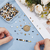 420Pcs 14 Styles 2-Hole Opaque Glass Seed Beads SEED-HS0001-12-3