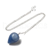 Natural Blue Aventurine Dowsing Pendulums G-R492-01S-06-2