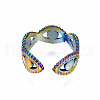 Evil Eye Lucky Cuff Rings RJEW-N038-023-3