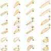 Unicraftale 24Pcs 6 Style 304 Stainless Steel Stud Earring Findings STAS-UN0022-80-1