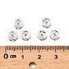 Brass Rhinestone Spacer Beads RB-A014-Z6mm-01S-NF-2