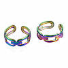 Open Oval Cuff Rings RJEW-N038-027-1