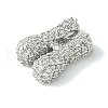 Rack Plating Brass Clear Cubic Zirconia Pendants KK-S378-01P-H-2