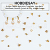 HOBBIESAY 180Pcs 6 Style Tibetan Style Alloy Tube Bails FIND-HY0002-02-4