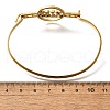 304 Stainless Steel Flat Round Link Bangles for Women BJEW-R014-01G-02-5