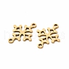 201 Stainless Steel Connector Charms STAS-K251-097G-2