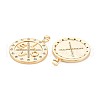 Brass Micro Pave Clear Cubic Zirconia Pendants KK-S364-111-2