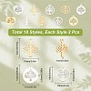 CREATCABIN 20Pcs 10 Style 304 Stainless Steel Charms STAS-CN0001-07-2