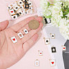 CHGCRAFT 48Pcs 8 Styles Alloy Enamel Pendants FIND-CA0009-08-3
