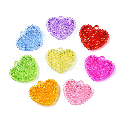 Transparent Acrylic Pendants MACR-N013-068-1